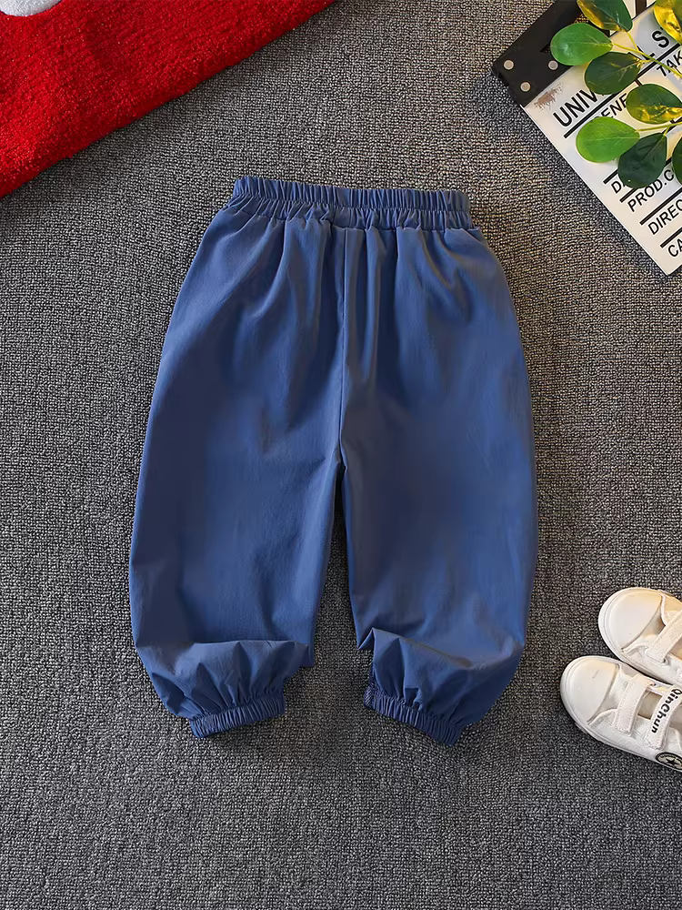 Quần chống muỗi cho bé trai, quần mỏng thoáng khí mùa hè, quần thể thao jogger rộng rãi, thời trang mùa hè mới 2025 cho trẻ em