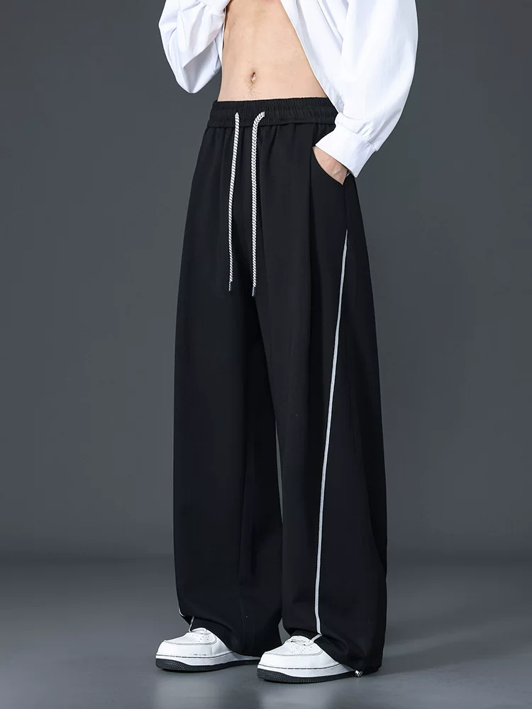 Quần jean ống rộng dáng suông thời trang cao cấp của thương hiệu Jeanswest dành cho nam, quần thể thao chống nhăn, chống nhăn, phong cách Mỹ mùa xuân thu.