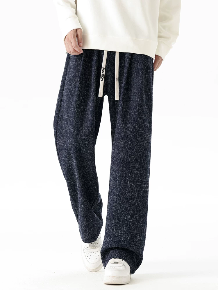 Quần dài ống rộng kiểu Mỹ cao cấp của Jeanswest dành cho nam, quần dài rộng rãi hợp thời trang đa năng dành cho mùa xuân và mùa thu.