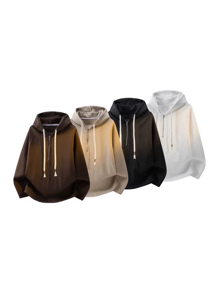 Áo hoodie nam Jeanswest kiểu dáng casual, nửa khóa kéo, mùa xuân thu 2026, kiểu mới, form rộng, chất liệu cao cấp.