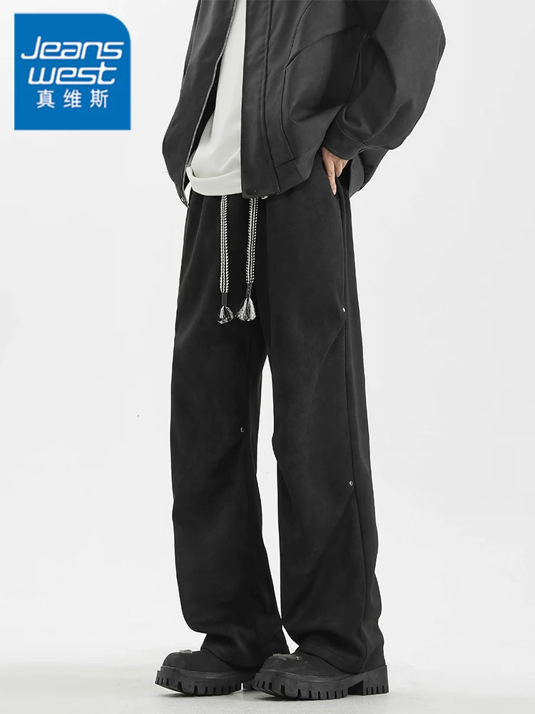 Quần dài nam Jeanswest kiểu Mỹ, dáng suông, chất liệu mềm mại, mẫu mới xuân thu 2026, form rộng rãi, đa năng, hợp thời trang, thương hiệu nổi tiếng.