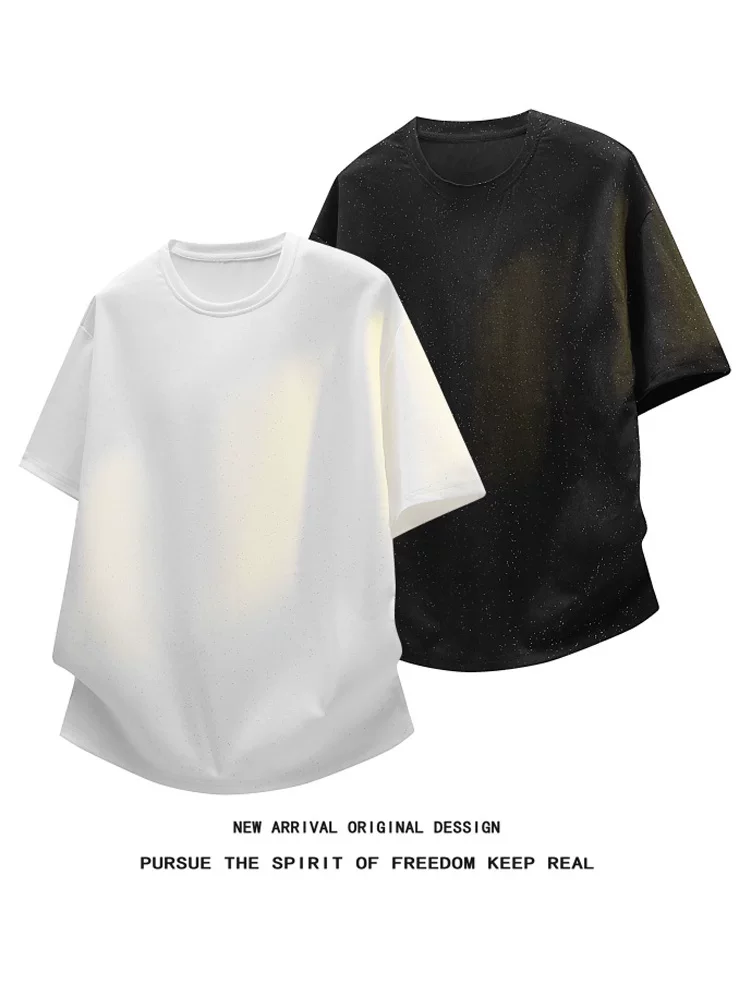 Áo thun cổ tròn họa tiết ngôi sao phong cách Mỹ của Jeanswest dành cho nam, áo thun ngắn tay dáng rộng thời thượng cao cấp mùa hè.