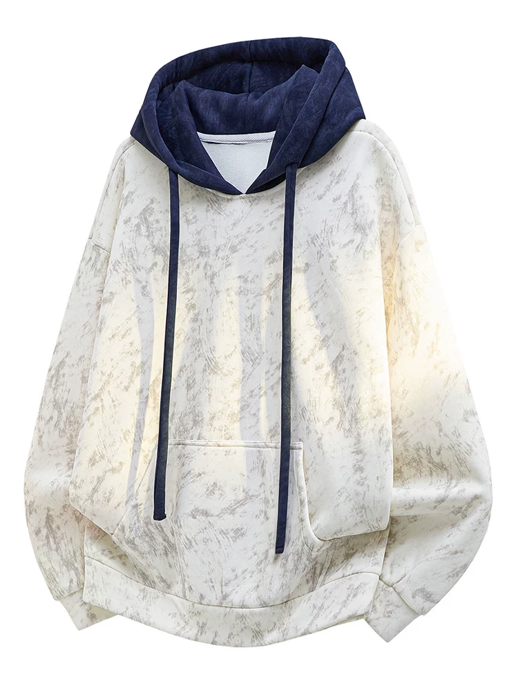 Áo hoodie giả hai lớp phong cách Mỹ thời thượng của thương hiệu Jeanswest dành cho nam, mẫu mới xuân thu 2026, kiểu dáng rộng rãi.