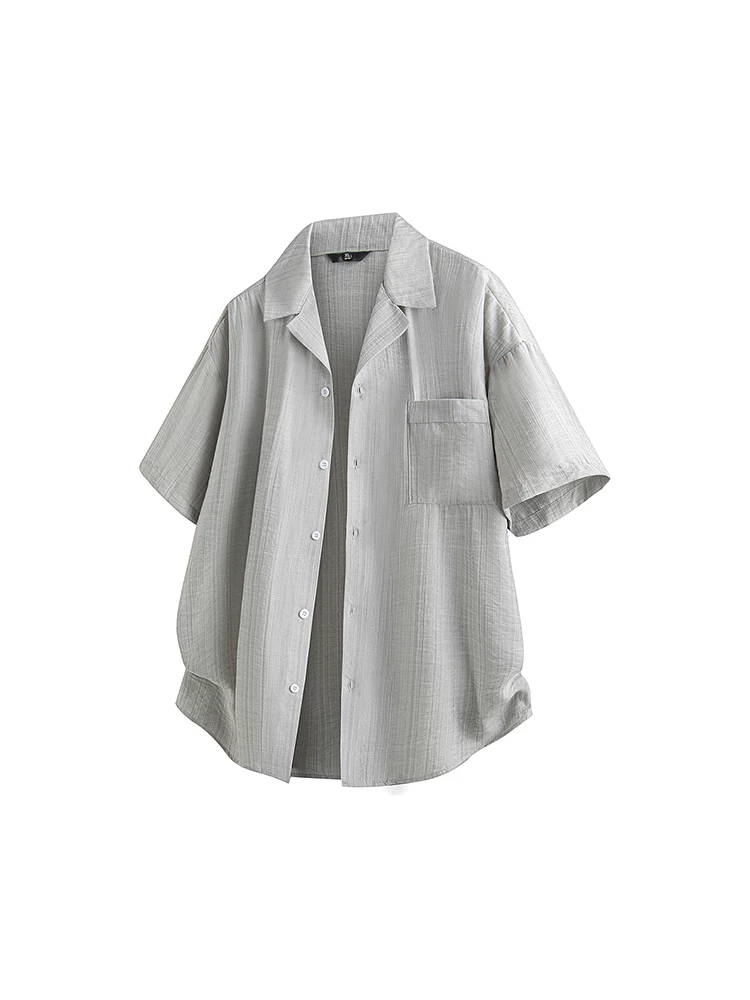 Áo sơ mi ngắn tay cao cấp của Jeanswest dành cho nam, áo sơ mi thương hiệu thời trang thoáng khí, rộng rãi, thoải mái cho mùa xuân hè.