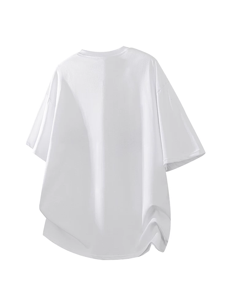 Áo thun nam Jeanswest in chữ phong cách Mỹ 100% cotton, mùa xuân hè, cao cấp, dáng rộng, thoáng khí, tay ngắn.
