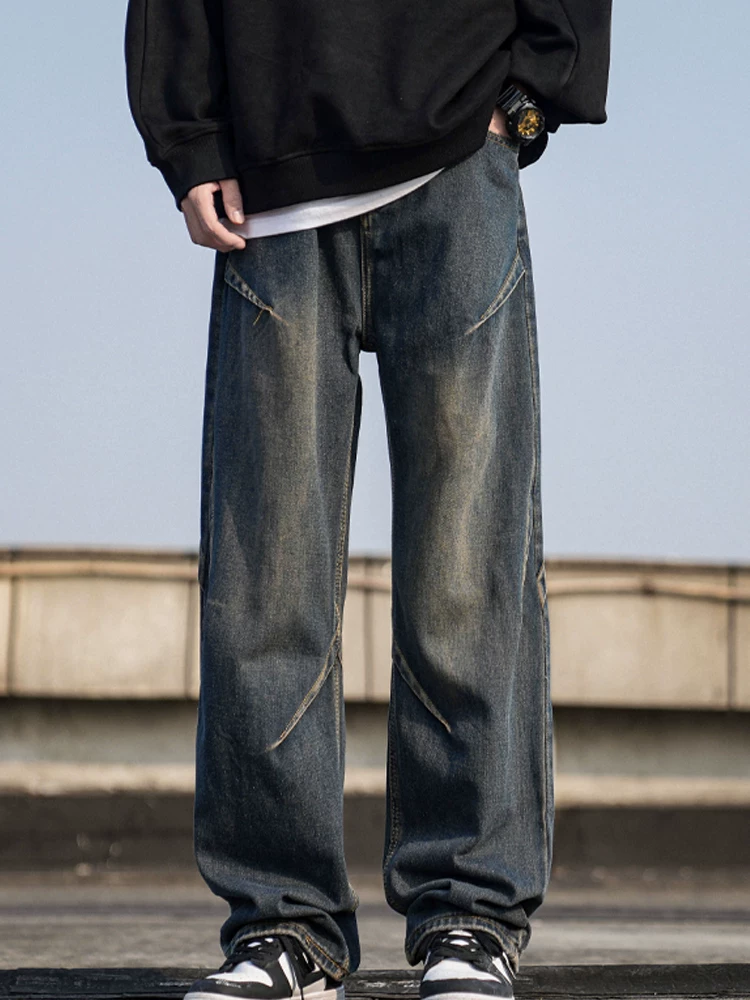 Quần jeans nam cao cấp phong cách Mỹ của Jeanswest, mẫu mới xuân thu 2026, thương hiệu thời thượng, dáng rộng, dài.