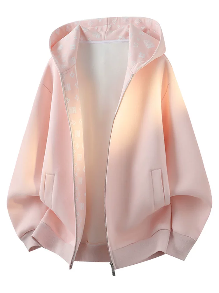 Áo khoác cardigan có mũ trùm đầu cao cấp của Jeanswest dành cho nam giới, áo khoác ngoài dáng rộng phong cách Mỹ thời thượng mùa xuân thu.