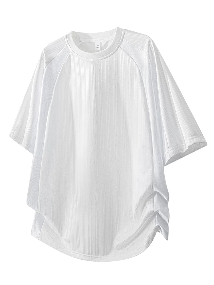 Áo thun ngắn tay cổ tròn kiểu Mỹ của Jeanswest dành cho nam, áo thun dáng rộng, thoáng khí, thương hiệu thời trang cao cấp mùa xuân hè.