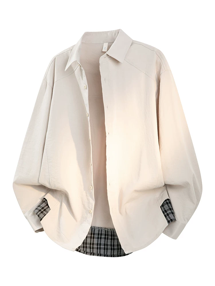 Áo sơ mi cổ bẻ kẻ sọc màu sắc phong cách Mỹ của Jeanswest dành cho nam, áo khoác cao cấp hợp thời trang, phong cách giản dị mùa xuân thu.