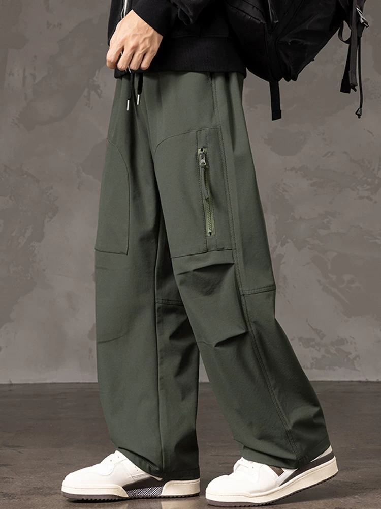Quần dài ống rộng phong cách Mỹ của Jeanswest dành cho nam, quần dài ống rộng dáng rộng đa năng hợp thời trang mùa xuân thu, quần dài cao cấp thương hiệu thời thượng.