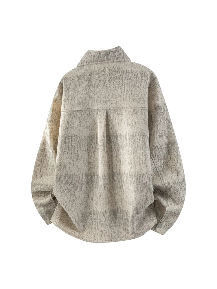 Áo sơ mi nam Jeanswest nhuộm tie-dye, cổ trụ, phong cách thường ngày, xu hướng mới mùa xuân thu 2026, áo khoác thời trang cao cấp.
