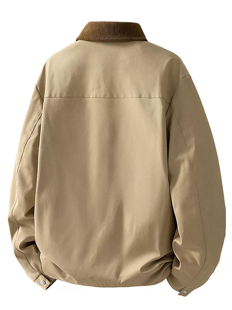 Áo khoác công sở cao cấp có ve áo của Jeanswest dành cho nam, áo khoác màu đen đa năng, phong cách Mỹ, hợp thời trang, dáng rộng, thoải mái, dành cho mùa xuân và mùa thu.