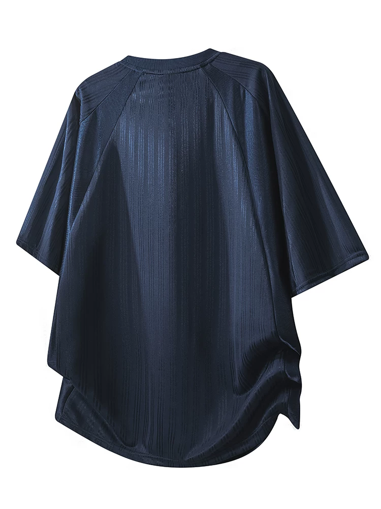 Áo thun ngắn tay cổ tròn kiểu Mỹ của Jeanswest dành cho nam, áo thun dáng rộng, thoáng khí, thương hiệu thời trang cao cấp mùa xuân hè.