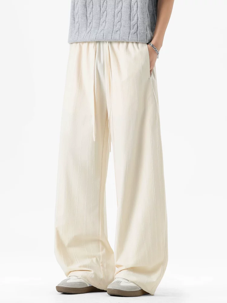 Quần dài nam Jeanswest kiểu Mỹ, dáng rộng, màu trơn, phong cách thường ngày, cảm giác cao cấp mùa hè, thân thiện với làn da, thoáng khí, quần dài mỏng.