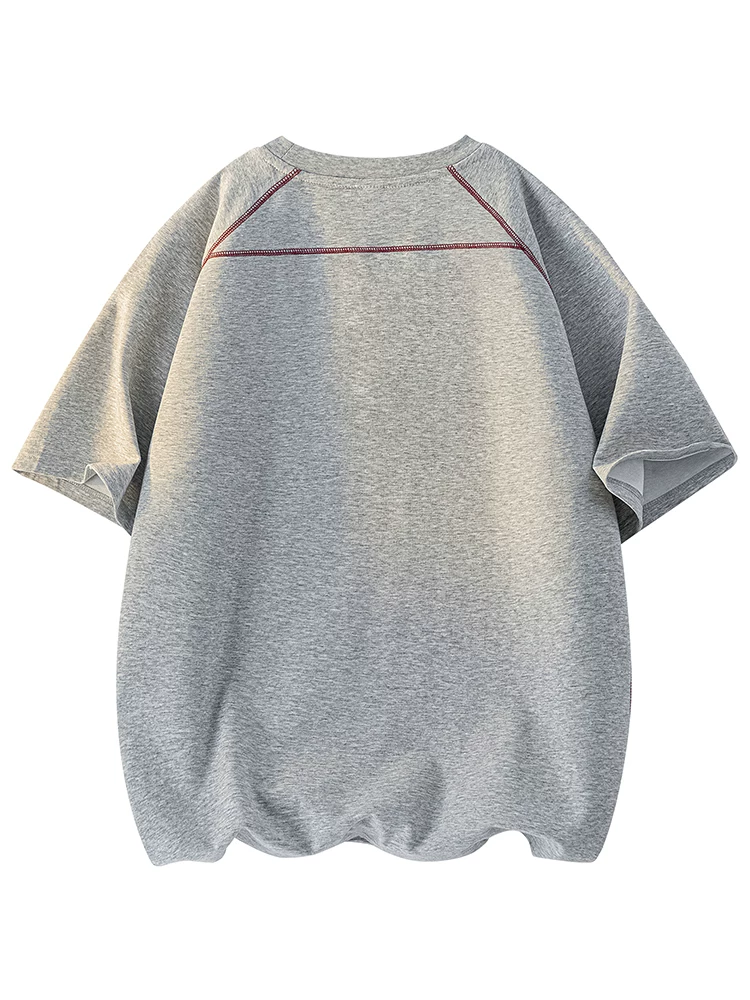 Áo thun nam cổ tròn kiểu Mỹ của Jeanswest, kiểu dáng rộng rãi, thoáng khí, cao cấp, thân thiện với làn da, tay ngắn, thích hợp cho mùa hè.