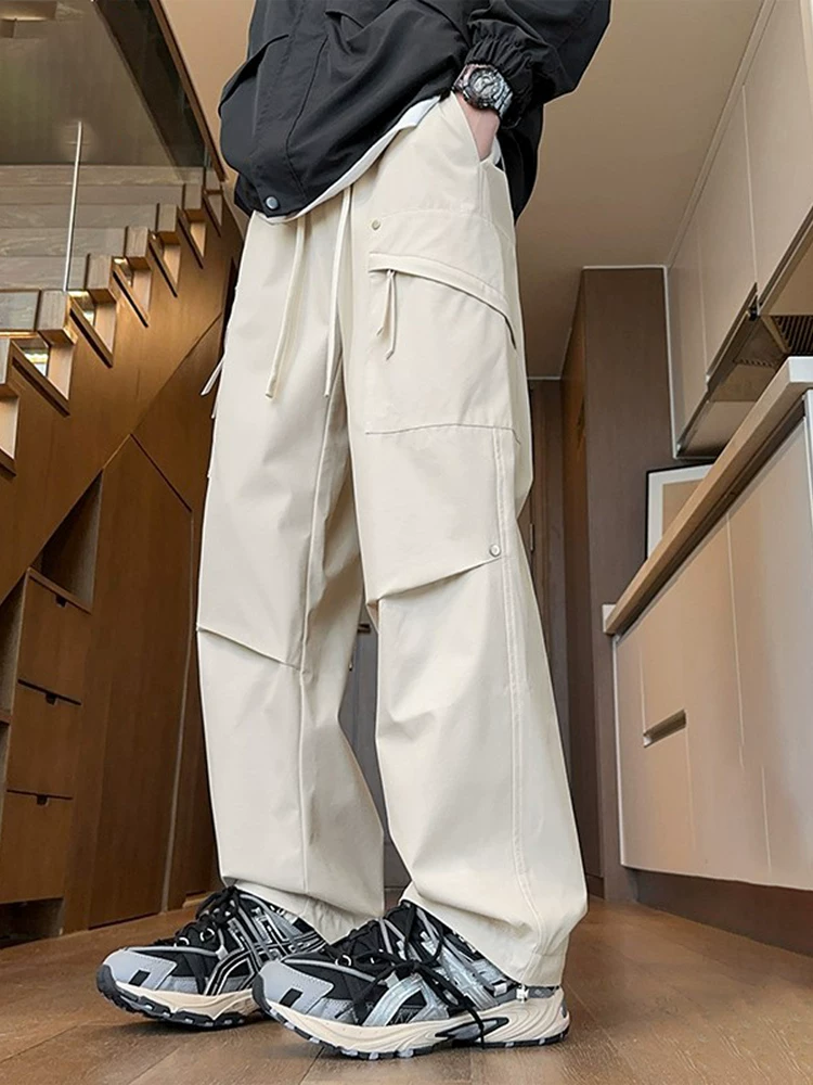 Quần dài ống rộng kiểu Mỹ của Jeanswest dành cho nam, quần dài chống gió dáng rộng, phong cách thường ngày, hợp thời trang mùa xuân thu.