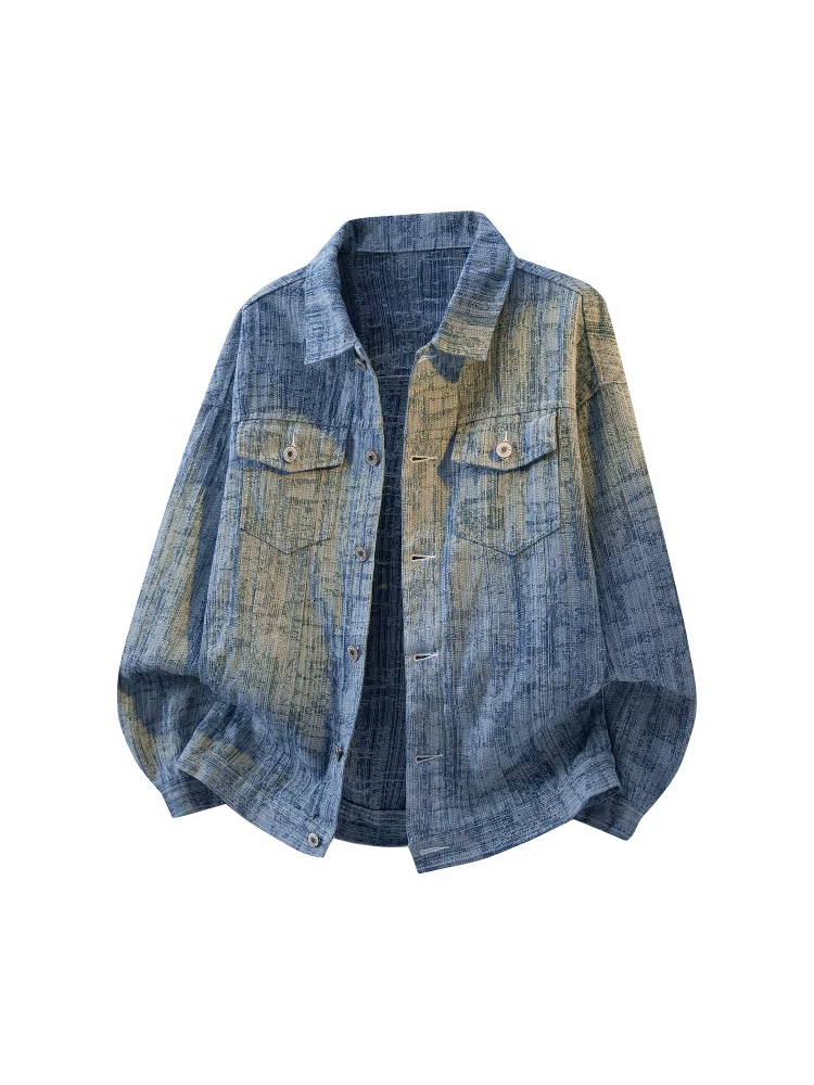 Áo khoác denim cổ điển Jeanswest dành cho nam, kiểu dáng rộng rãi, đa năng, thời trang cao cấp, thích hợp cho mùa xuân và mùa thu.
