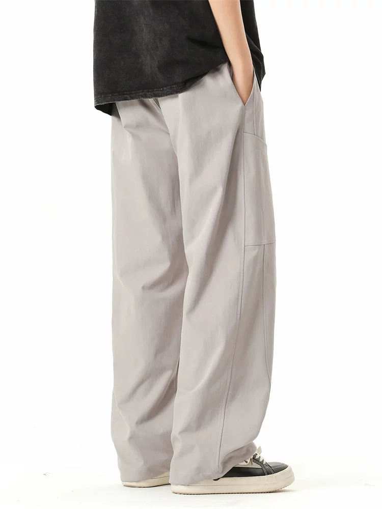 Quần jean ống đứng đa năng nhiều túi của Jeanswest dành cho nam, mùa xuân, dáng rộng, đa năng, quần thường ngày có độ rủ mềm mại.