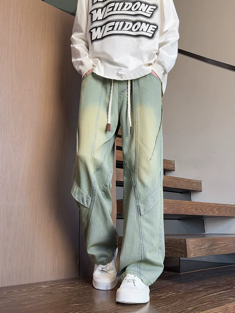 Quần jeans ống đứng phong cách retro Mỹ của Jeanswest dành cho nam, mùa xuân thu, quần dài dáng rộng thoải mái, thời trang cao cấp, thương hiệu thời thượng.