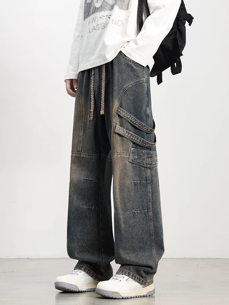 Quần jeans ống đứng kiểu Mỹ của Jeanswest dành cho nam, thương hiệu thời trang xuân thu, cảm giác cao cấp, ống rộng thoải mái, quần dài sành điệu.