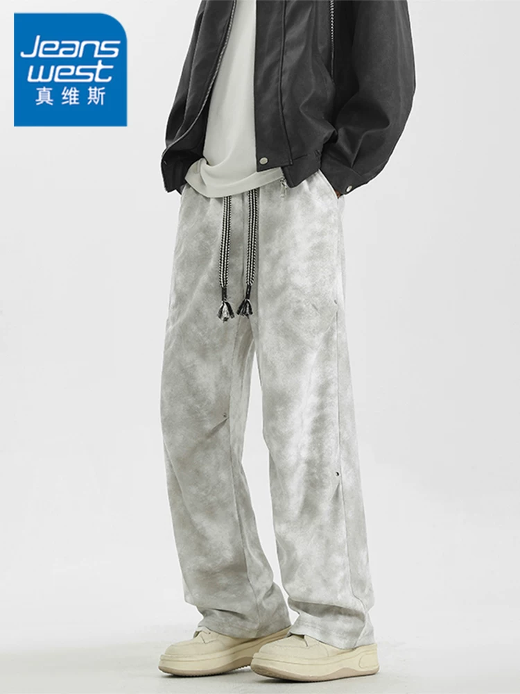 Quần dài nam Jeanswest 2026 kiểu Mỹ mới, dáng suông, chất liệu mềm mại, phong cách casual, mùa xuân thu, thương hiệu thời trang, cá tính.