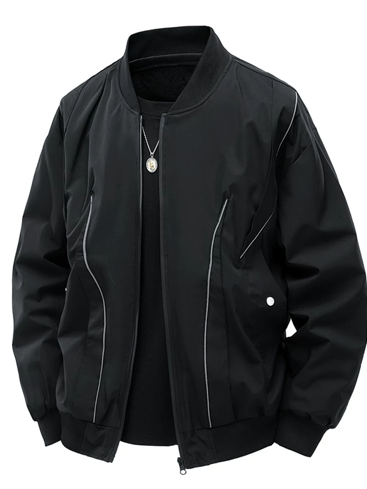 Áo khoác bóng chày cổ điển phong cách Mỹ của Jeanswest dành cho nam, áo khoác ngoài cao cấp, rộng rãi, đa năng, thích hợp cho mùa xuân và mùa thu.