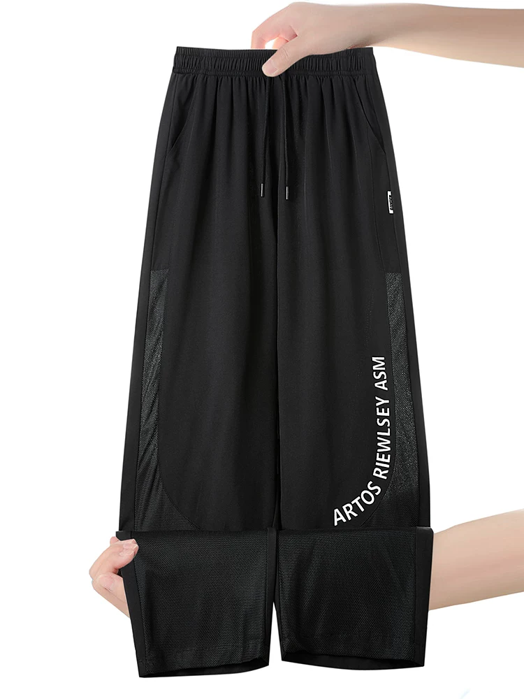 Quần dài nam Jeanswest chất liệu lụa đá thoáng khí, kiểu dáng thẳng, phong cách thường ngày, cao cấp, nhanh khô, thân thiện với da, mùa hè.