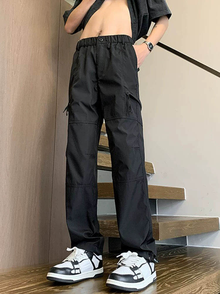 Quần âu nam Jeanswest kiểu Mỹ, màu trơn, phong cách thường ngày, mùa xuân thu 2025, kiểu dáng mới thời thượng, ống thẳng.