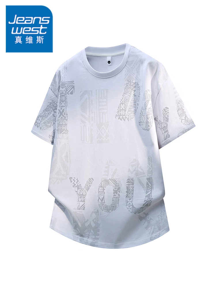 Áo thun cổ tròn kiểu Mỹ in chữ phong cách giản dị dành cho nam giới, áo thun ngắn tay thoáng khí, rộng rãi, hợp thời trang mùa hè cao cấp.