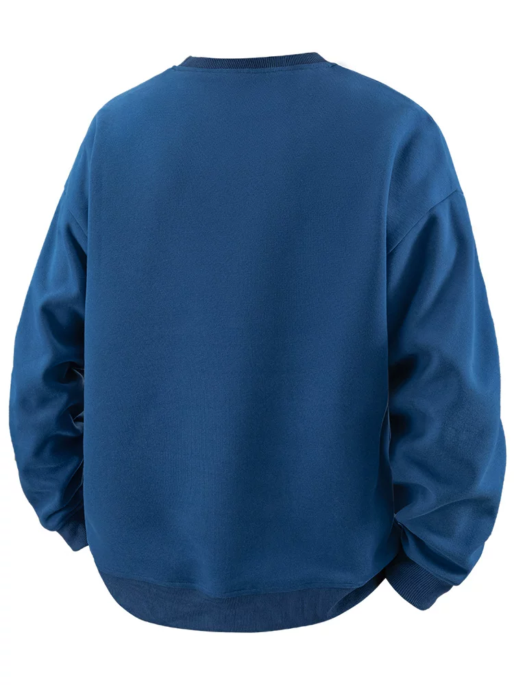 Áo thun cổ tròn kẻ sọc Jeanswest nam thu đông 2025 mới, kiểu dáng rộng rãi, thoải mái
