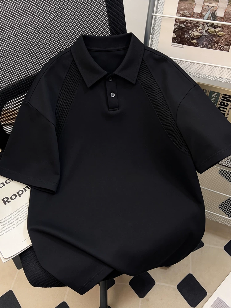Áo sơ mi POLO dáng rộng, chất liệu thoáng khí, màu trơn, kiểu dáng thời trang cao cấp dành cho nam của thương hiệu Jeanswest, mùa hè.