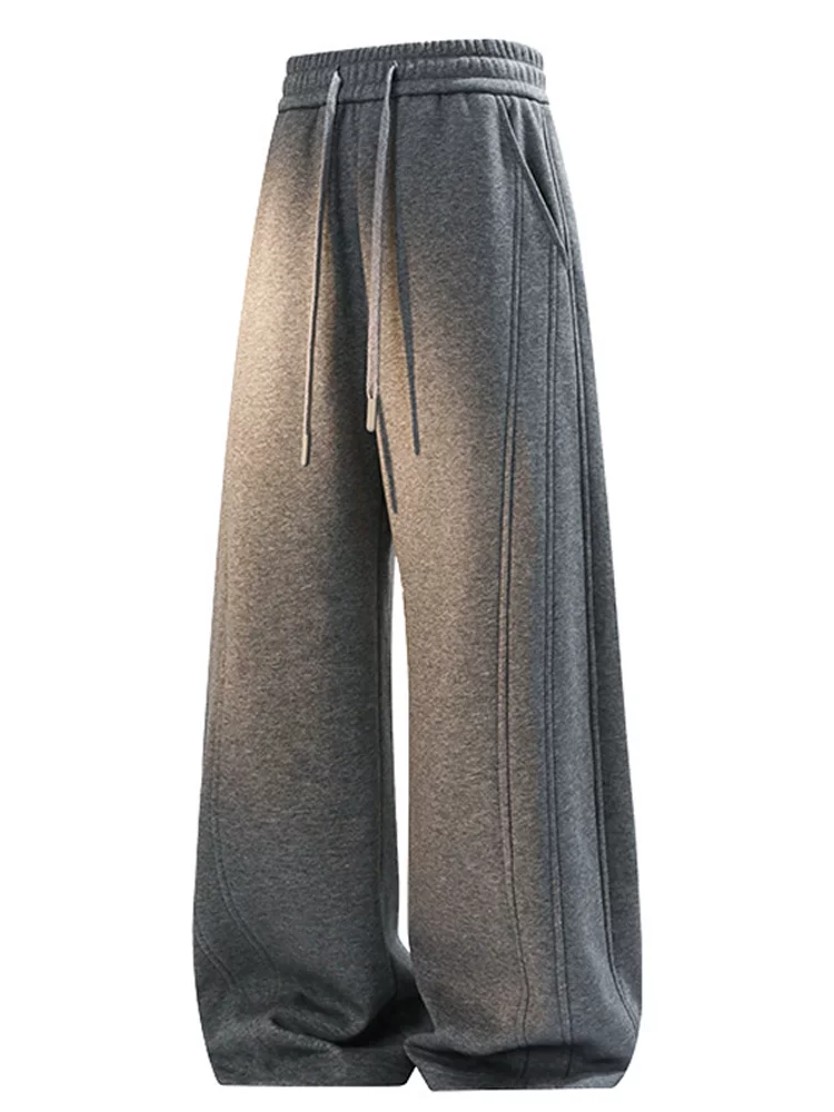 Quần dài dáng rộng kiểu Mỹ của Jeanswest dành cho nam giới, mùa xuân thu, quần thể thao thương hiệu thời thượng đa năng có dây rút cao cấp.