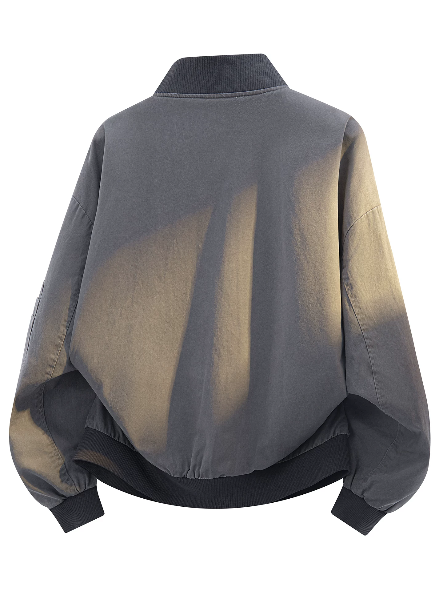 Áo khoác phi công chất liệu cotton nguyên chất cổ bóng chày mới của Jeanswest dành cho nam mùa xuân thu, phong cách Mỹ cổ điển, áo khoác thường ngày.