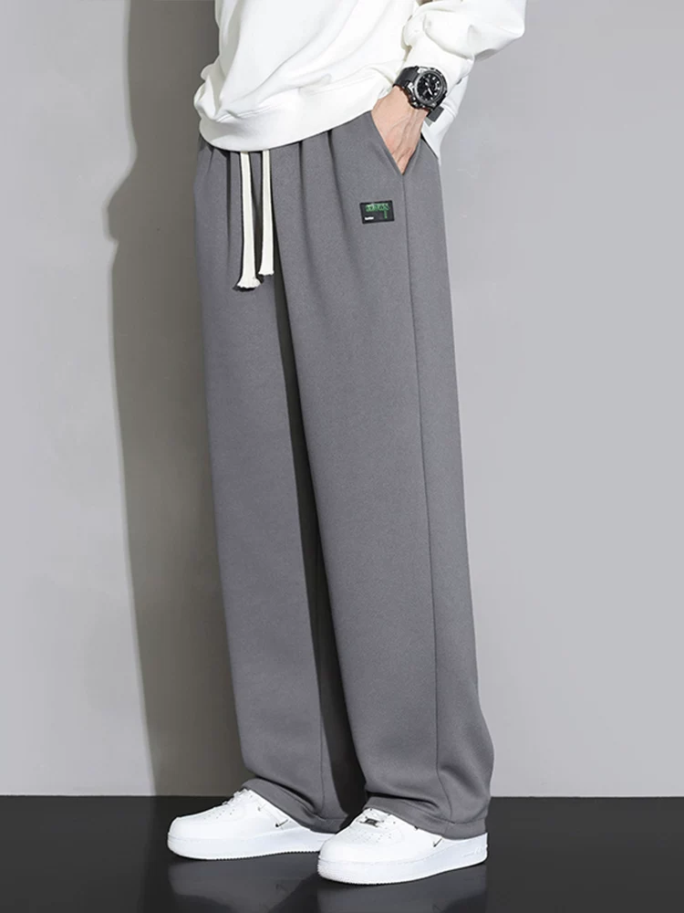 Quần kaki dáng rộng thông thường của Jeanswest dành cho nam, mùa xuân thu, thương hiệu thời trang cao cấp, quần dài xếp nếp.