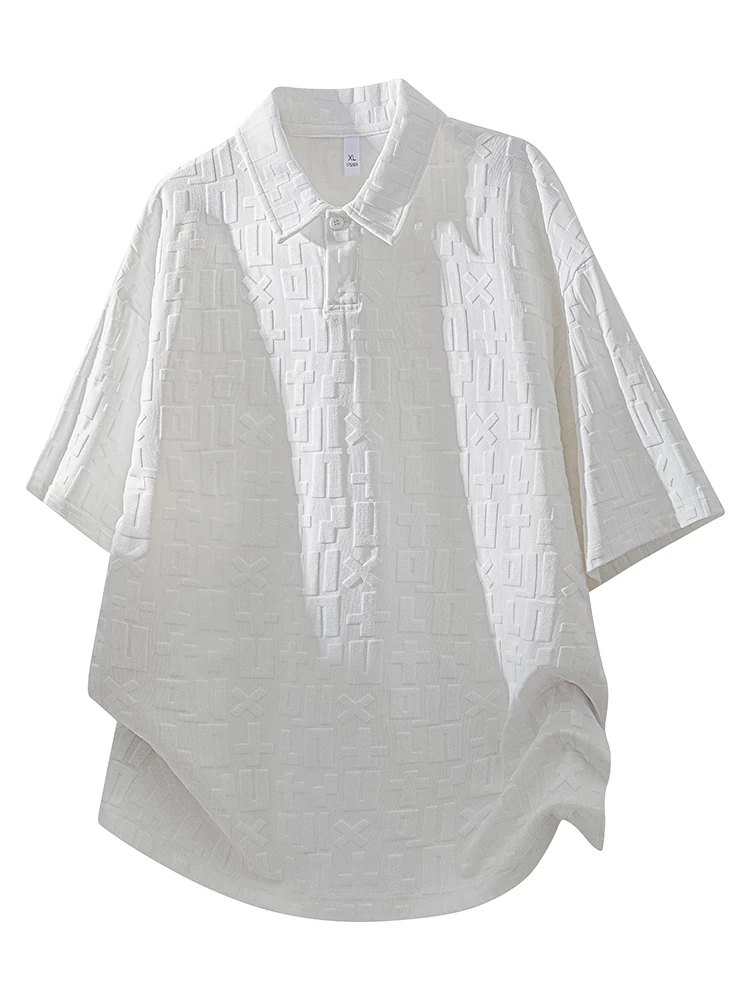 Áo polo nam Jeanswest kẻ sọc retro, tay ngắn, kiểu dáng rộng rãi, đa năng, màu đen, thích hợp cho mùa xuân và mùa hè.