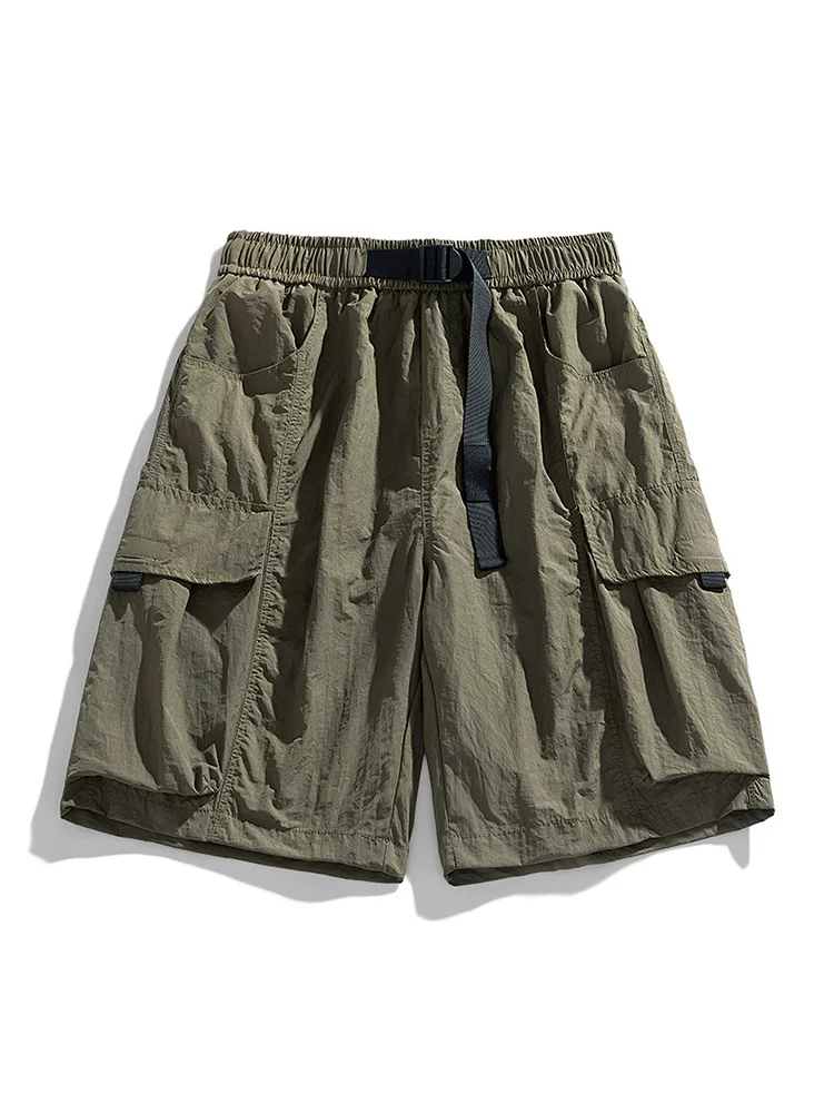 Quần short màu tím kiểu Mỹ của Jeanswest dành cho nam giới, quần short dopamine mỏng mùa hè dành cho các cặp đôi.