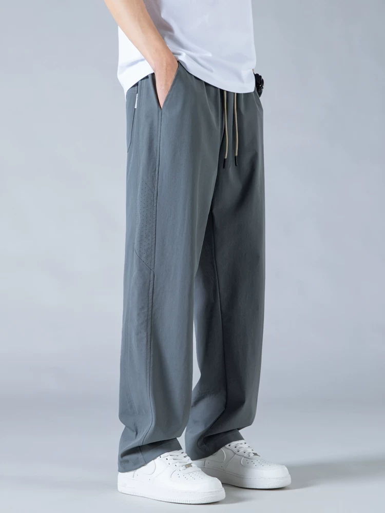 Quần âu nam Jeanswest Ice Silk mỏng, dáng thẳng, phong cách thường ngày, kiểu mới hè 2025, dáng rộng, đa năng, nhanh khô, quần thể thao.