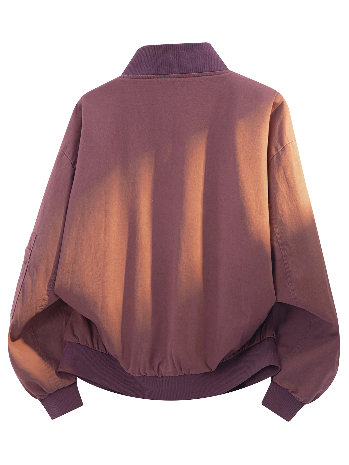 Áo khoác phi công chất liệu cotton nguyên chất cổ bóng chày mới của Jeanswest dành cho nam mùa xuân thu, phong cách Mỹ cổ điển, áo khoác thường ngày.