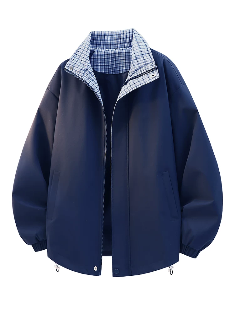 Áo khoác nam Jeanswest kiểu Mỹ, dáng rộng, cổ đứng, phối màu, mẫu mới xuân thu 2026, áo khoác ngoài cao cấp, thời thượng.