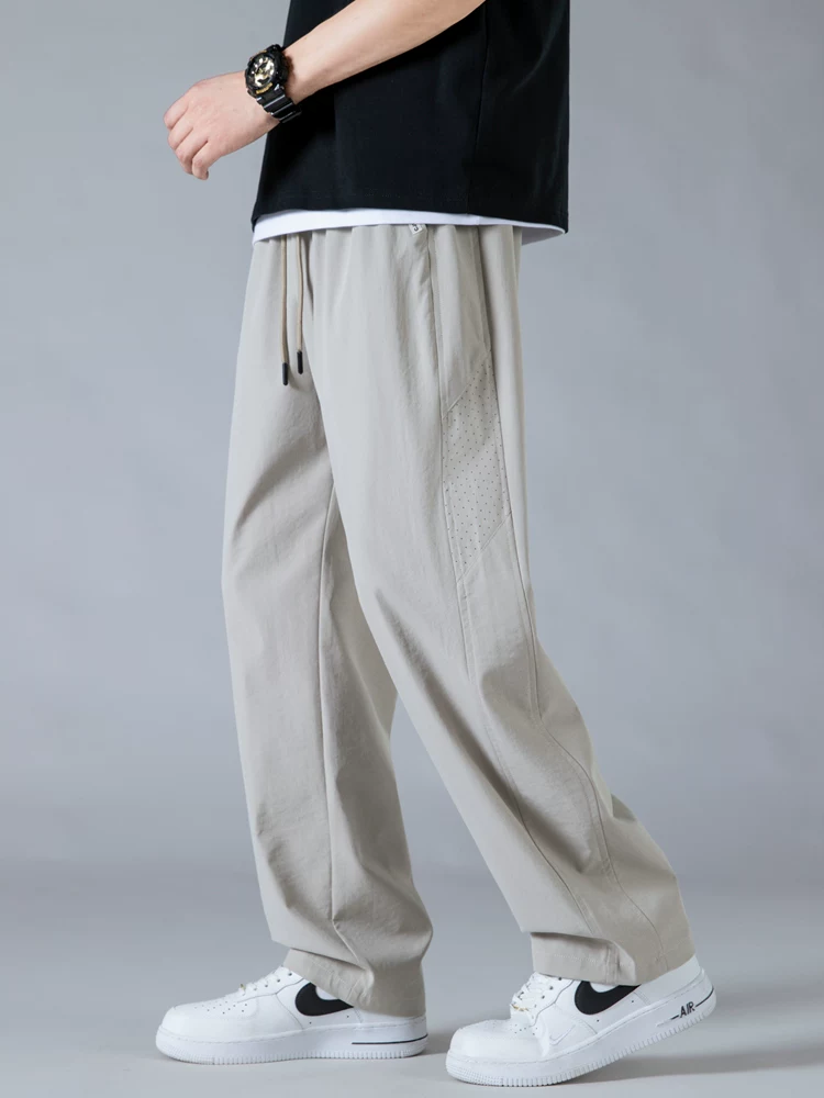 Quần âu nam Jeanswest Ice Silk mỏng, dáng thẳng, phong cách thường ngày, kiểu mới hè 2025, dáng rộng, đa năng, nhanh khô, quần thể thao.