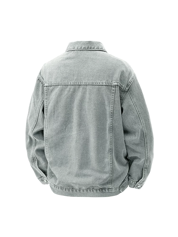 Áo khoác denim nam Jeanswest phong cách Mỹ cổ điển, kiểu dáng rách, giặt mài, mùa xuân, đa năng, hợp thời trang, thương hiệu nổi bật, áo khoác denim công sở cá tính.
