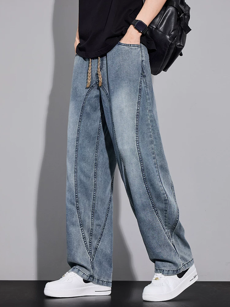 Quần jeans nam kiểu Mỹ cổ điển của Jeanswest, thương hiệu thời trang xuân thu, quần dài dáng rộng đa năng cao cấp.