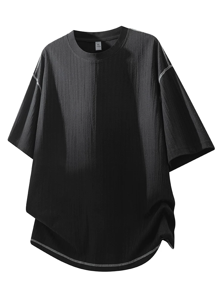 Áo thun cổ tròn dáng rộng thông thường của Jeanswest dành cho nam, áo ngắn tay cao cấp thoáng khí thân thiện với làn da mùa hè.