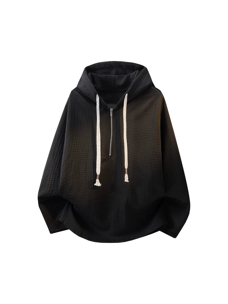 Áo hoodie nam Jeanswest kiểu dáng casual, nửa khóa kéo, mùa xuân thu 2026, kiểu mới, form rộng, chất liệu cao cấp.