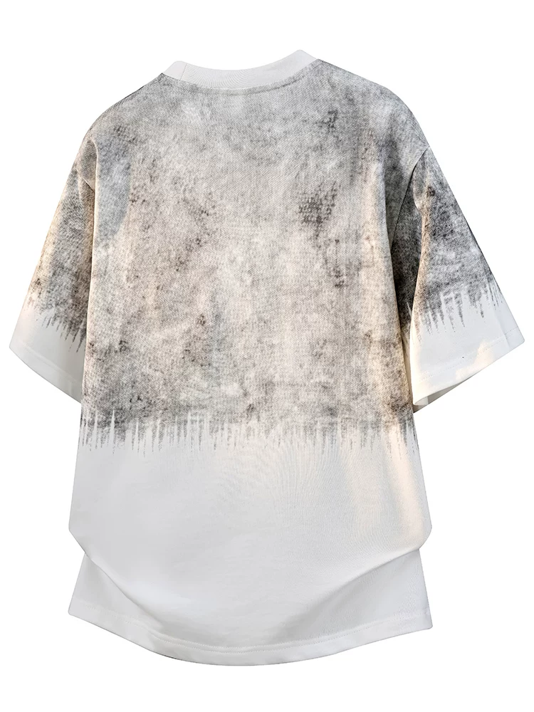 Áo thun cổ tròn dáng rộng cao cấp phong cách Mỹ của Jeanswest dành cho nam, áo thun ngắn tay thời trang mùa hè, thoáng khí, thân thiện với làn da.