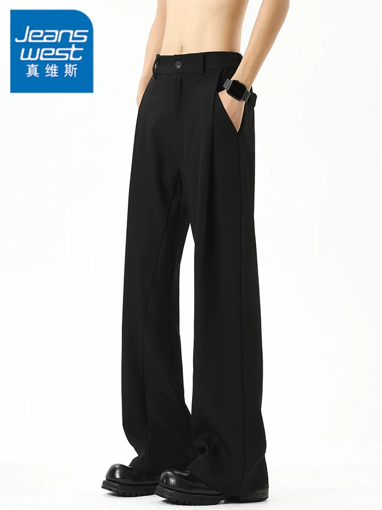 Quần dài ống đứng dành cho nam của Jeanswest, thích hợp đi làm hàng ngày, quần dài dáng rộng cao cấp mùa hè.