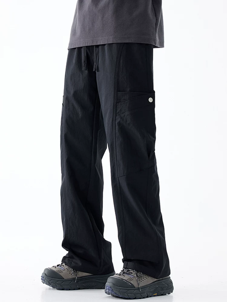 Quần dài ống rộng kiểu Mỹ của Jeanswest dành cho nam, mùa xuân thu, thương hiệu thời trang cao cấp, quần dài rộng rãi và đa năng.