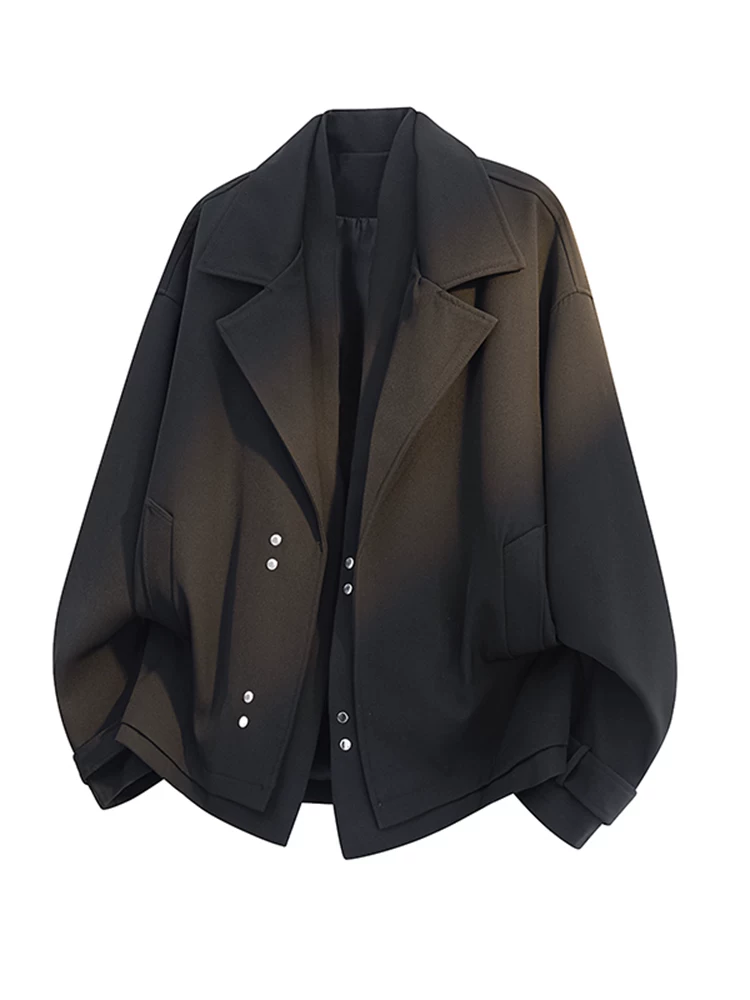 Áo khoác cổ vest cao cấp của Jeanswest dành cho nam giới, áo khoác ngoài thời trang mùa xuân thu, kiểu dáng rộng rãi, phong cách giản dị.