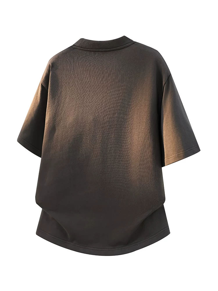 Áo thun dáng rộng màu trơn phong cách Mỹ của Jeanswest dành cho nam, áo thun ngắn tay thoáng khí, thân thiện với làn da, thương hiệu thời trang cao cấp mùa hè.