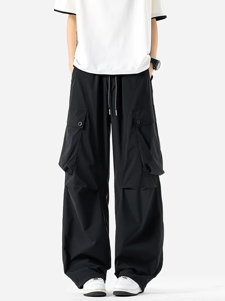 Quần công sở ống rộng cao cấp Jeanswest dành cho nam, quần dài dáng rộng phong cách Mỹ thời thượng mùa xuân thu, quần dài đa năng thông thường.